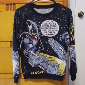 Star Wars Black and Yellow Crewneck Sweater